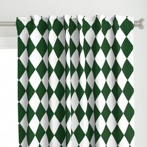 Hunter Green Modern Diamond Pattern Decor Collection Home Styling Collection diamond pattern curtain design