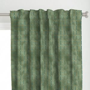Teal and Faux Gold Foil Vintage Art Deco Greek Key Pattern Interior Collection Interior Collection gold foil curtain design