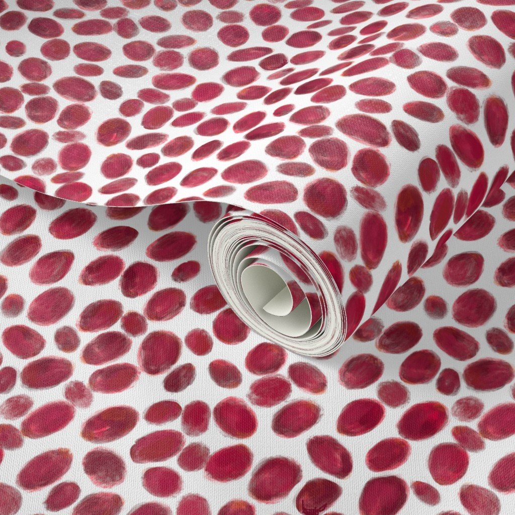 Cranberries on White Wallpaper red berry wallpaper