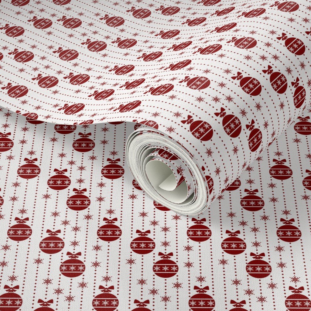 Dark Christmas Christmas Candy Apple Red Ball Ornaments Wallpaper christmas decoration wallpaper