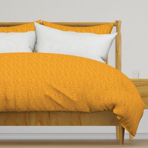 Indian Corn Kernels in Autumn Yellow Orange and Brown for Thanksgiving Design Collection Home Decor Collection fall corn duvet cover design