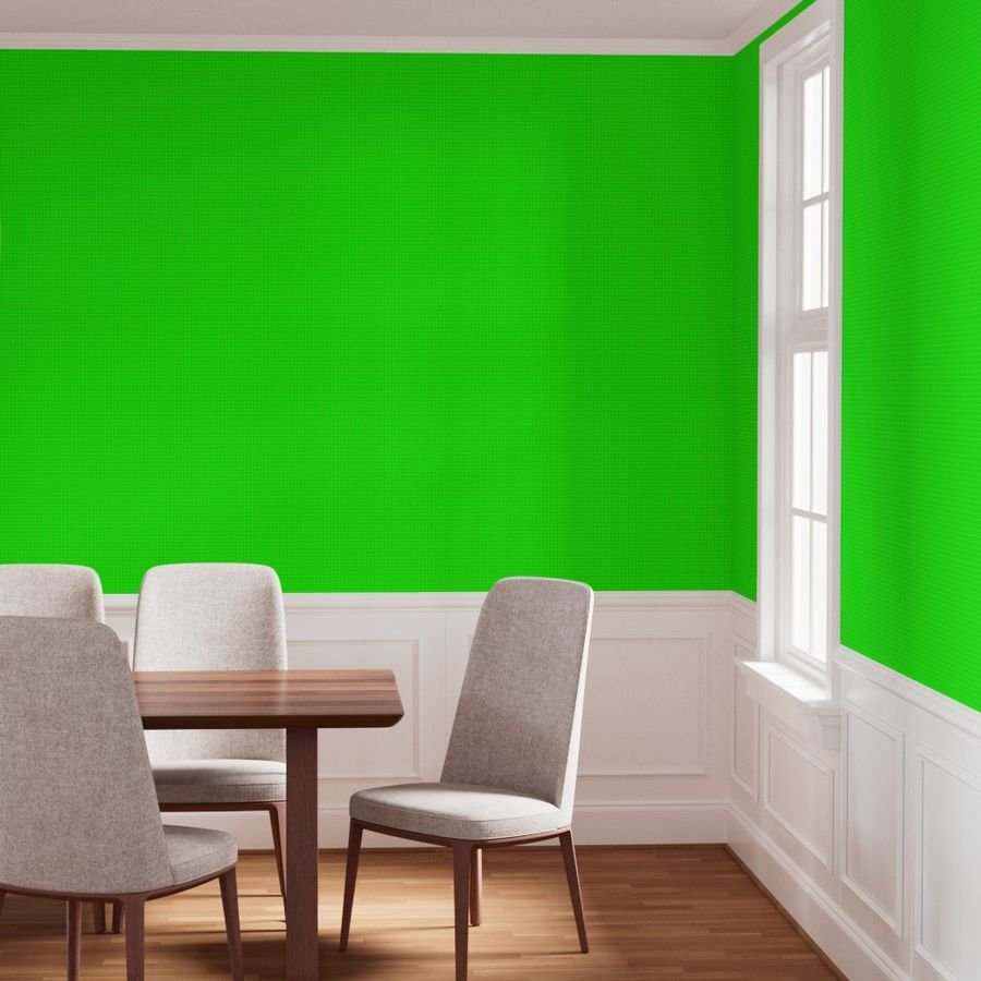 Yellow on Green on Lemon and Lime Grid 1/2 inch Wallpaper neon green wallpaper