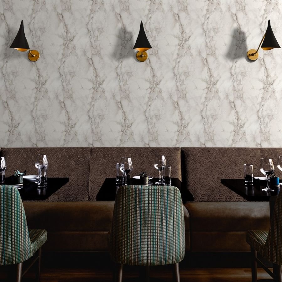 Classic Beige and White Marble Natural Stone Veining Quartz Wallpaper colourful wallpaper