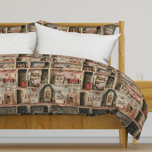 Quaint and Charming Dollshouse Rooms with Ditsy Decor 2 Home Styling Collection Interior Collection dollhouse decor duvet cover design