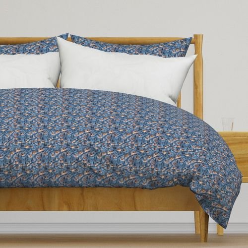 Small Scale Evening Glow - Night Before Christmas Interior Collection Decor Collection white christmas duvet cover design