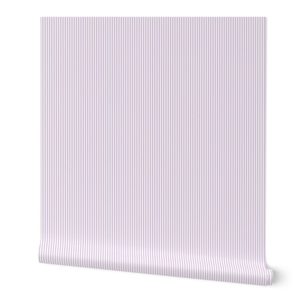 Soft Lilac Pinstripe in an English Country Garden Wallpaper english garden wallpaper