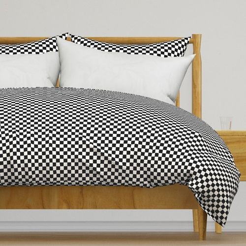 Black and White Checkerboard 3/4 inch-Check Interior Collection Interior Collection gingham check duvet cover design