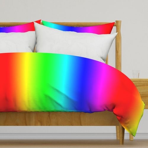 Bright Neon Rainbow Ombre Shade Design Collection Home Decor Collection rainbow ombre foil duvet cover design