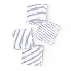 Patchwork Quilt Squares in Shades of Periwinkle Blue Seersucker look Home Decor Collection Decor Collection spring blue napkins design