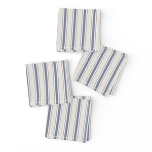 Mini Stressed Blue Denim Mattress Ticking Home Decor Collection Interior Collection blue ticking napkins design