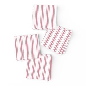 Small Vertical Nantucket Red Mattress Ticking Stripes on White Decor Collection Design Collection nantucket red napkins design