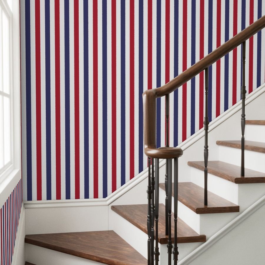 2 inch Flag Red White and Blue Alternating V Stripes Wallpaper national flag wallpaper
