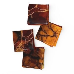 Amber and Gold Alcohol Ink 4 Interior Collection Home Styling Collection inky pattern napkins design