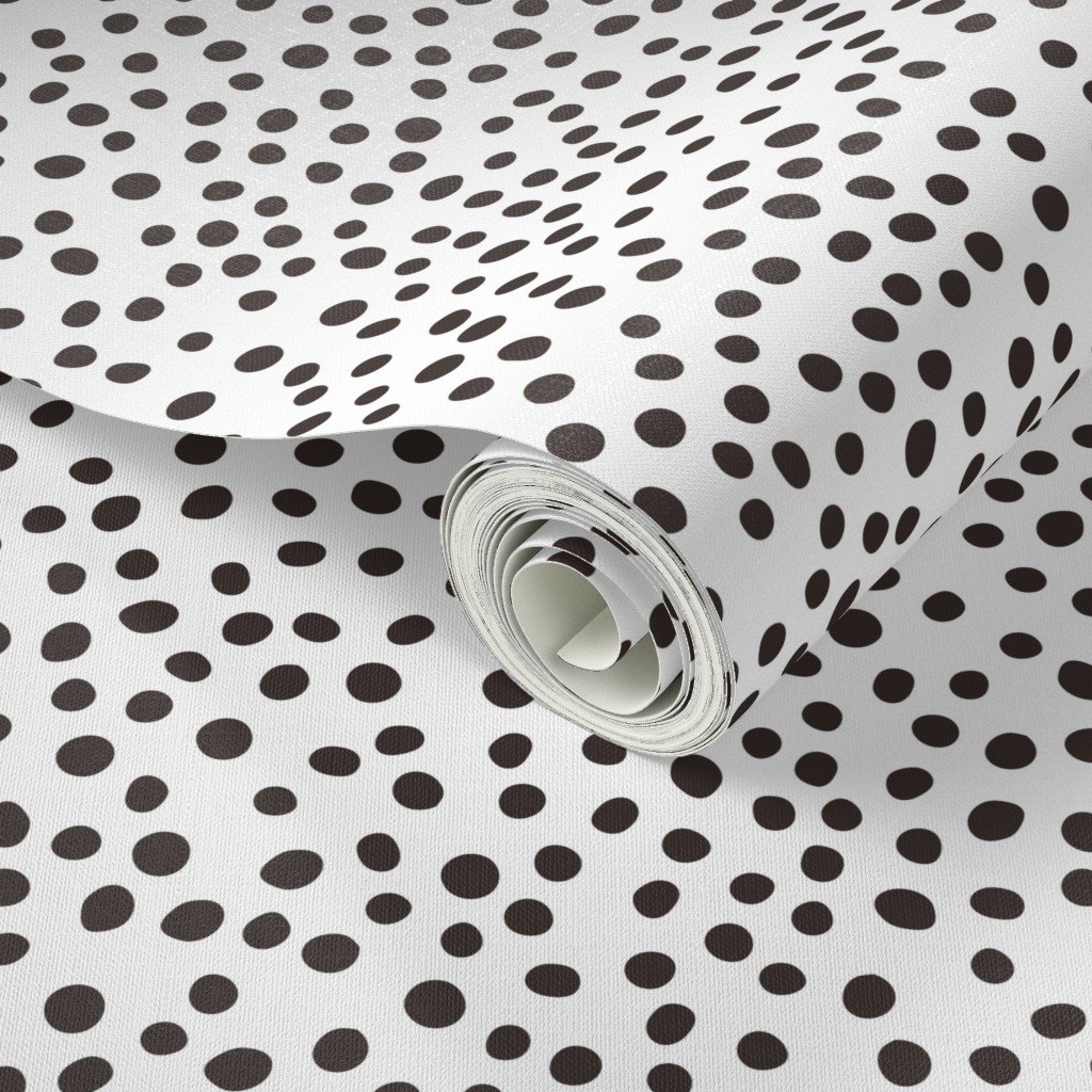 dalmations spots small Wallpaper black white dotted wallpaper