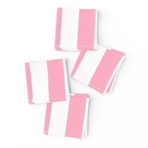 2 inch Wide Vertical Palm Beach Pink and White Cabana Stripes Home Styling Collection Home Decor Collection palm beach pink napkins design