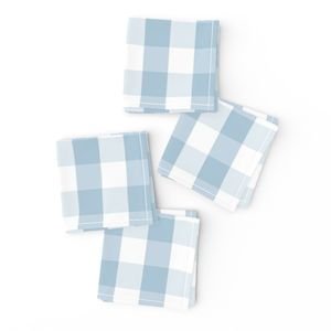 Sky Blue and White French Provincial Winter Gingham Check Home Styling Collection Interior Collection french provincial napkins design
