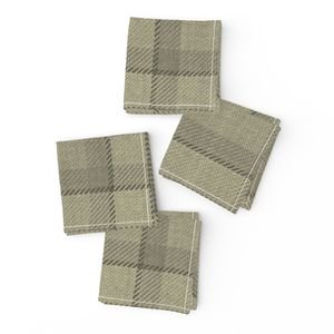 Yellow Gold Vintage Christmas Tartan Plaid Decor Collection Home Styling Collection tartan plaid napkins design