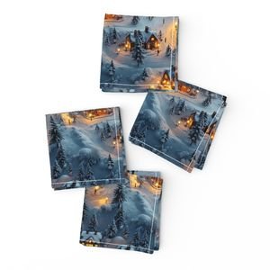 Night Before Christmas - Winters Whisper Home Styling Collection Decor Collection homes napkins design