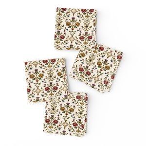 Elizabethan Rainbow Portrait Floral Damask Queen Dress Motif Small Scale Decor Collection Decor Collection queen elizabeth 1 napkins design