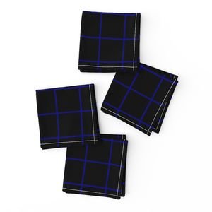 Navy and Black 2 Inch Grid Home Styling Collection Home Styling Collection black grid napkins design