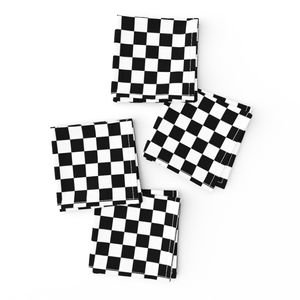 Black and White Checkerboard 3/4 inch-Check Interior Collection Interior Collection gingham plaid napkins design