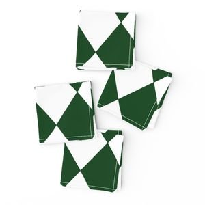 Hunter Green Modern Diamond Pattern Decor Collection Home Styling Collection harlequin diamonds napkins design