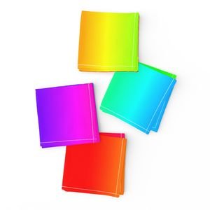 Bright Neon Rainbow Ombre Shade Design Collection Home Decor Collection glittering napkins design