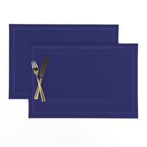 Adriatic Sea Blue Solid Color Design Collection Home Styling Collection blue water placemat design