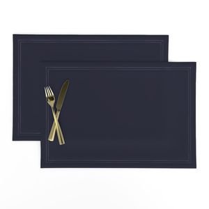 Southern Antarctic Ocean Blue Solid Color Interior Collection Design Collection solid blue placemat design