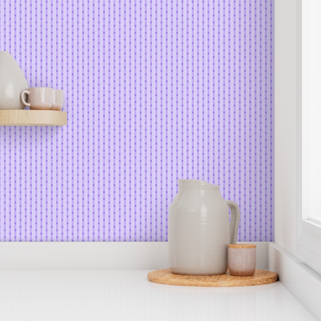 Puckered Seersucker-look Pin Stripes in Shades of Lilac Wallpaper seersucker stripes wallpaper