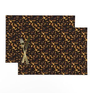 Micro Gold and and Brown Tortoisehell Seamless Repeat Pattern Home Decor Collection Decor Collection tortoise pattern placemat design