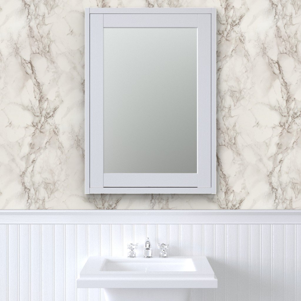 Classic Beige and White Marble Natural Stone Veining Quartz Wallpaper grey wallpaper
