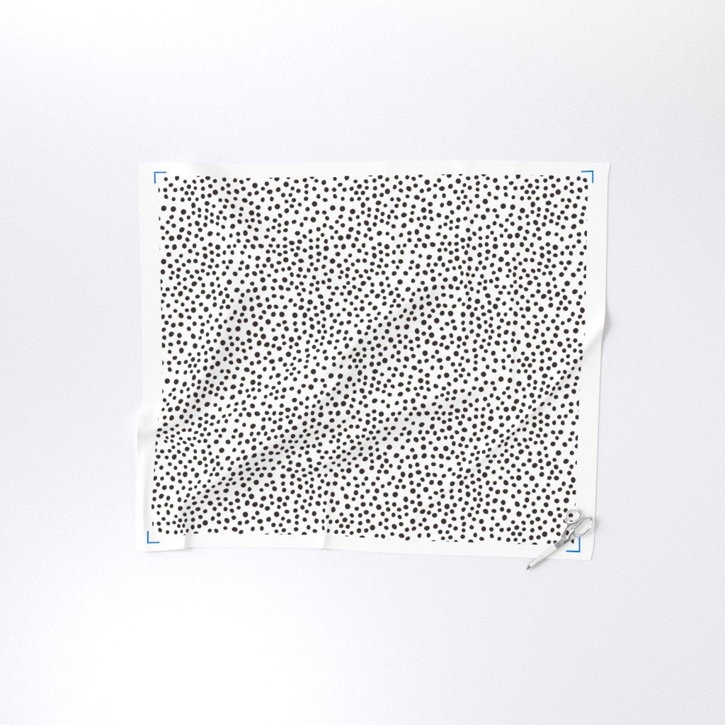 dalmations spots small Fabric black and white fabric