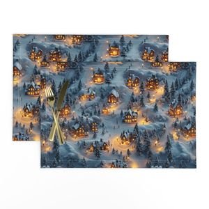 Night Before Christmas - Winters Whisper Home Styling Collection Decor Collection luminous placemat design