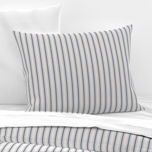 Mini Stressed Blue Denim Mattress Ticking Home Decor Collection Interior Collection faded blue pillow sham design