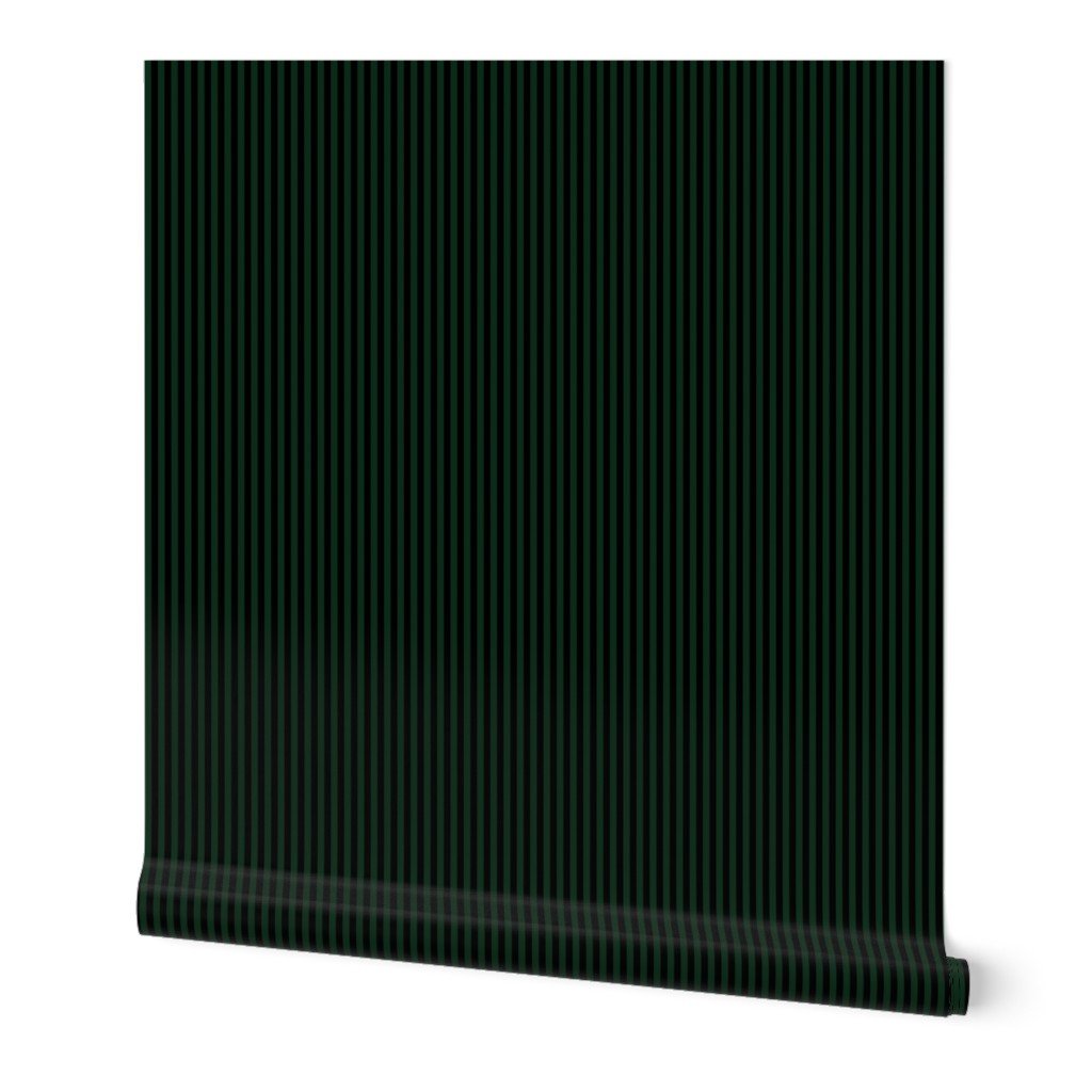 Micro Thin Halloween Stripes in Green and Black Wallpaper halloween stripes wallpaper