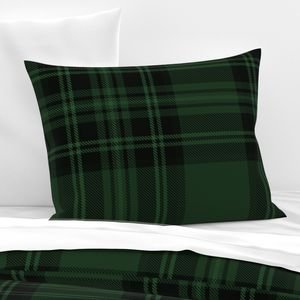 Jumbo Hunter Green Christmas Stewart Tartan Design Collection Decor Collection stewart tartan pillow sham design