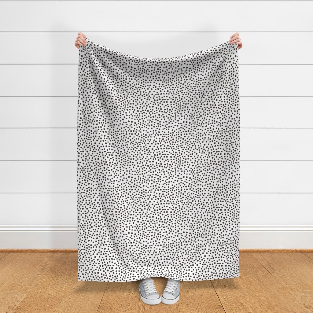 dalmations spots small Fabric black and white dots fabric