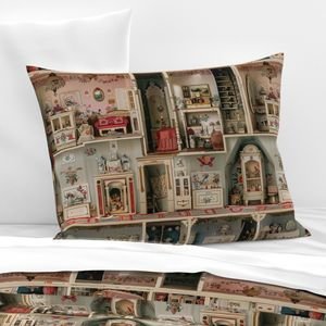 Quaint and Charming Dollshouse Rooms with Ditsy Decor 2 Home Styling Collection Interior Collection miniature decor pillow sham design