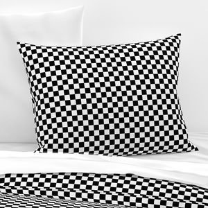 Black and White Checkerboard 3/4 inch-Check Interior Collection Interior Collection black and white pillow sham design