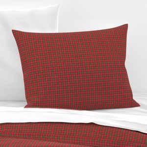 Christmas Berry Red and Green Tartan with Beige and White Lines Home Styling Collection Decor Collection christmas tartan pillow sham design