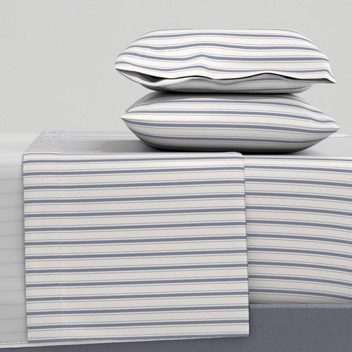 Mini Stressed Blue Denim Mattress Ticking Home Decor Collection Interior Collection mattress ticking sheet set design