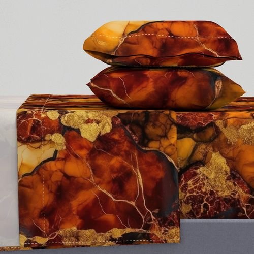 Amber and Gold Alcohol Ink 4 Interior Collection Home Styling Collection marbled pattern sheet set design