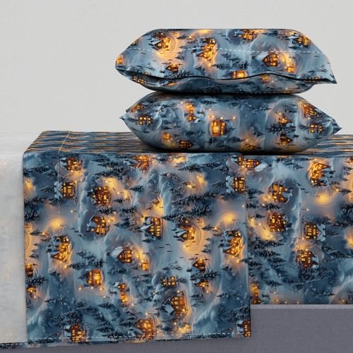 Night Before Christmas - Winters Whisper Home Styling Collection Decor Collection escape sheet set design