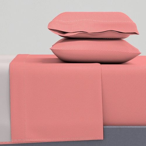 Red Spots on Rose 1/4 Inch Spacing Decor Collection Decor Collection warm tone sheet set design