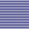 Blue and White ½ inch Picnic Horizontal Stripes