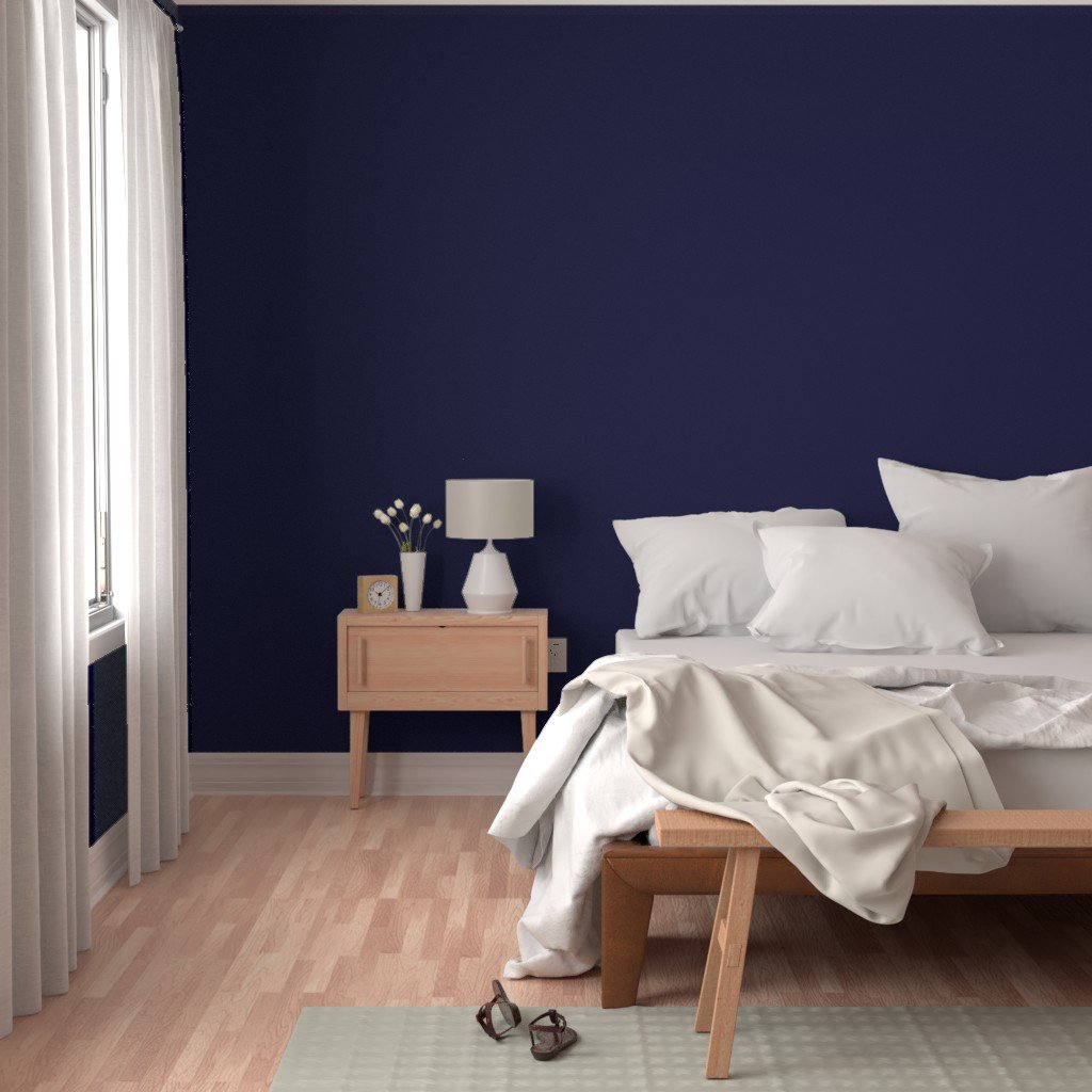 North Sea Blue Solid Wallpaper blue color wallpaper