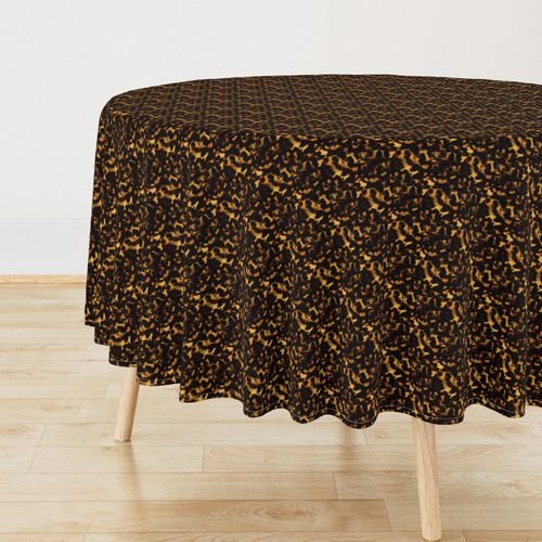 Micro Gold and and Brown Tortoisehell Seamless Repeat Pattern Home Decor Collection Decor Collection turtle pattern tablecloth design