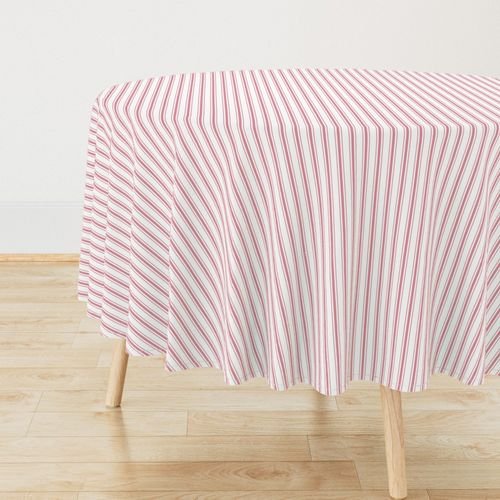 Small Vertical Nantucket Red Mattress Ticking Stripes on White Decor Collection Design Collection mattress ticking tablecloth design