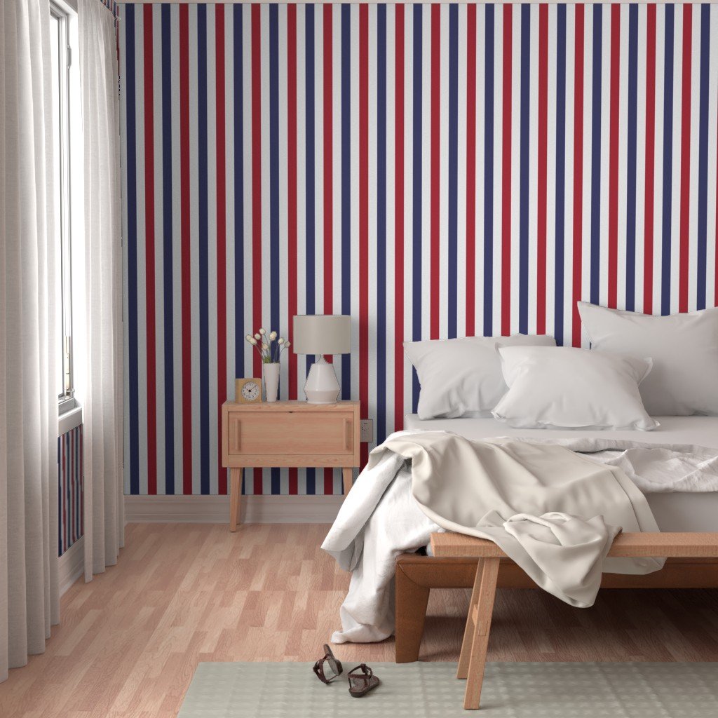 2 inch Flag Red White and Blue Alternating V Stripes Wallpaper american flag wallpaper